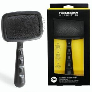 Large size slicker brush with coated tips BNIB